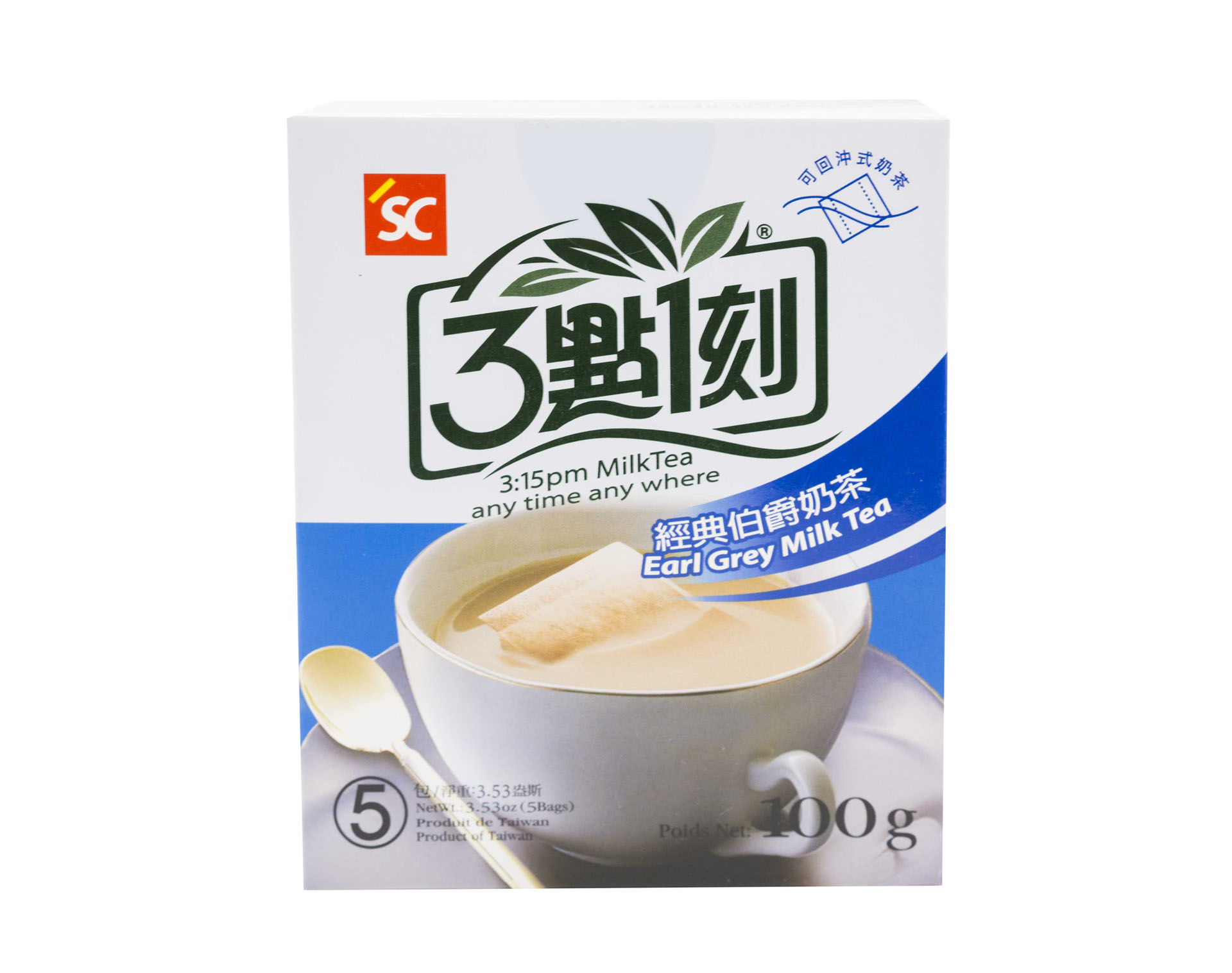 三點一刻 伯爵奶茶(盒裝）   Shih Chen Milk Tea-Earl Grey (box)