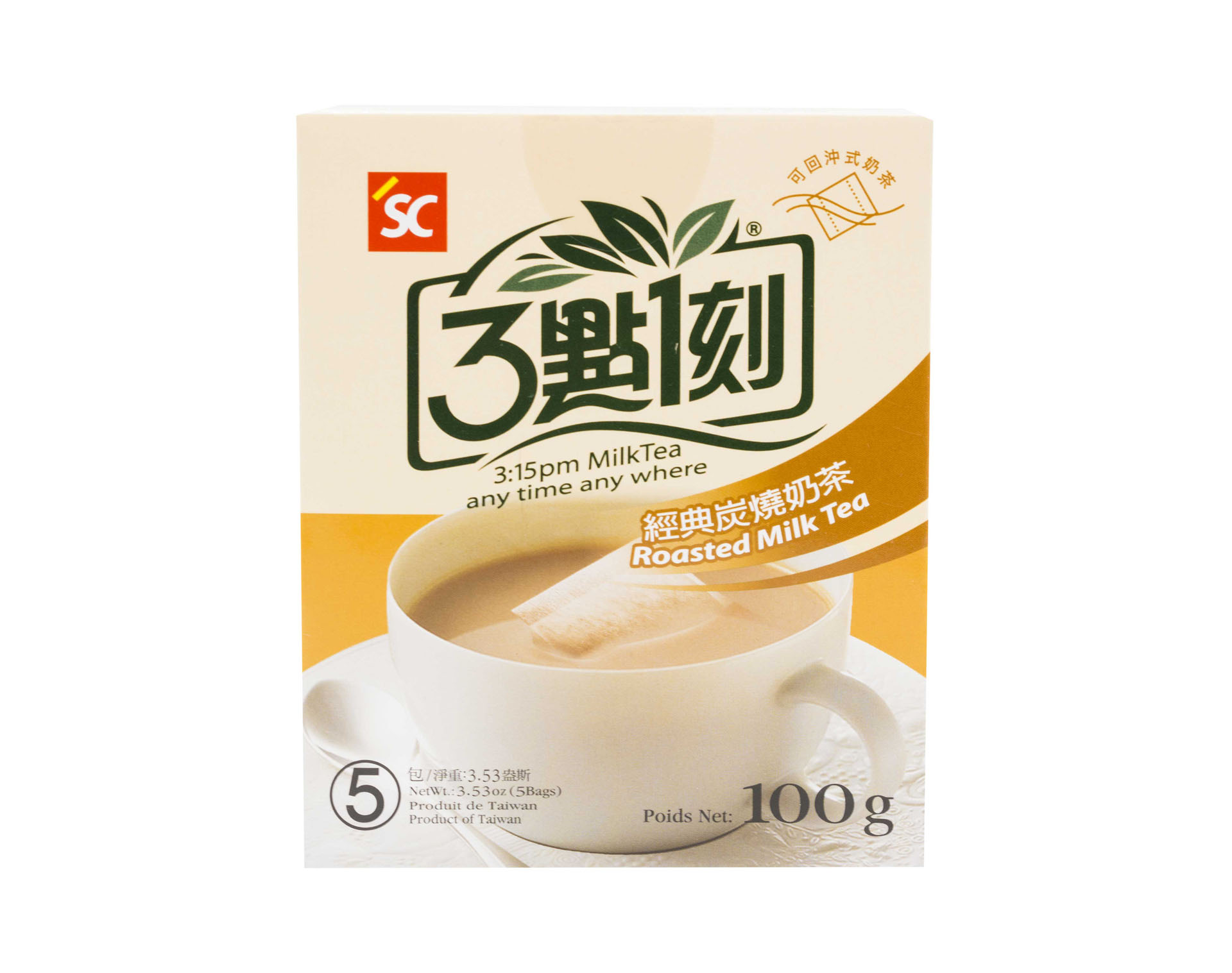三點一刻 碳燒奶茶(盒裝）   Shih Chen Milk Tea-Roasted (box)