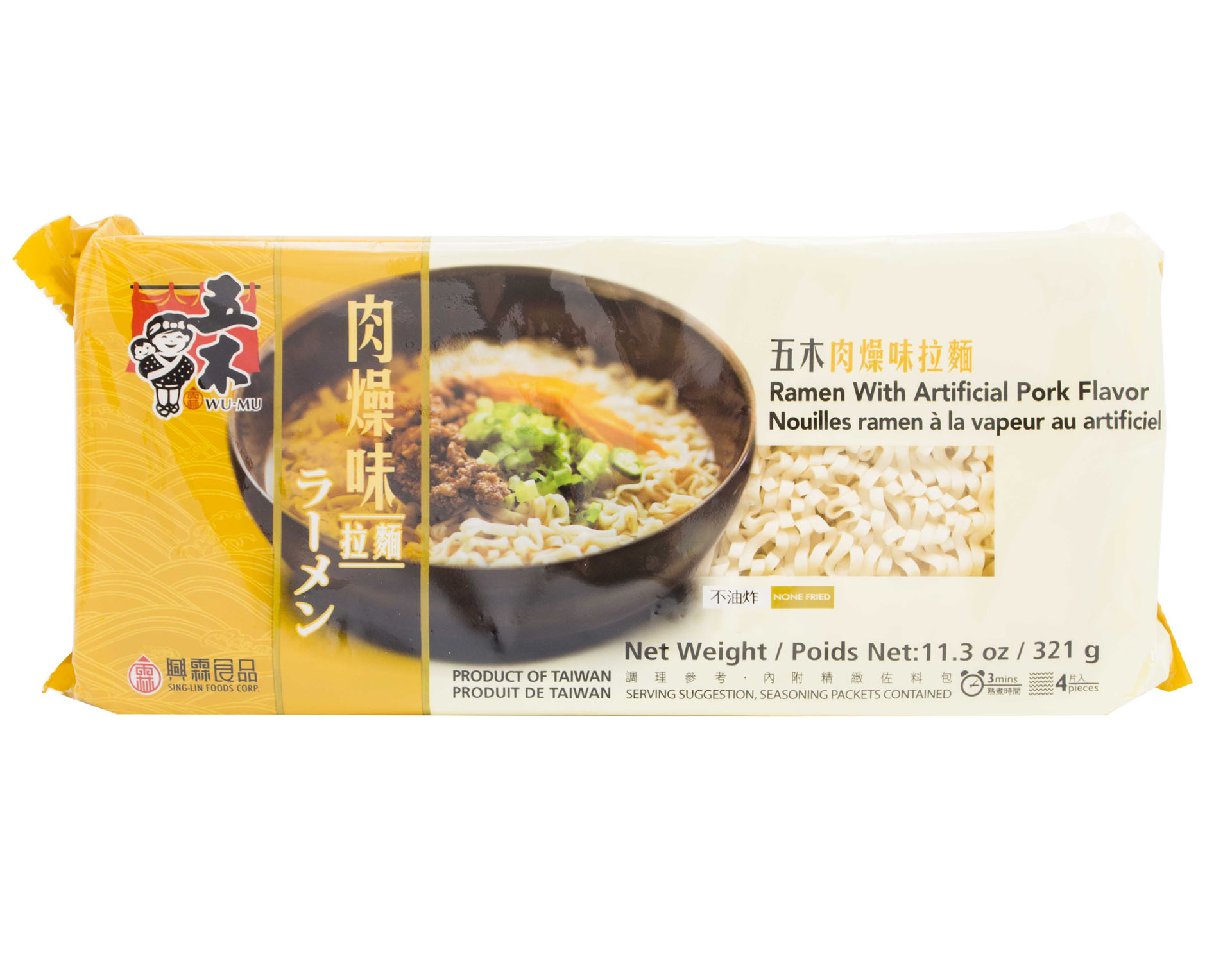 五木 肉燥味拉麵 Wu-Mu Ramen with Artificial Pork Flavor